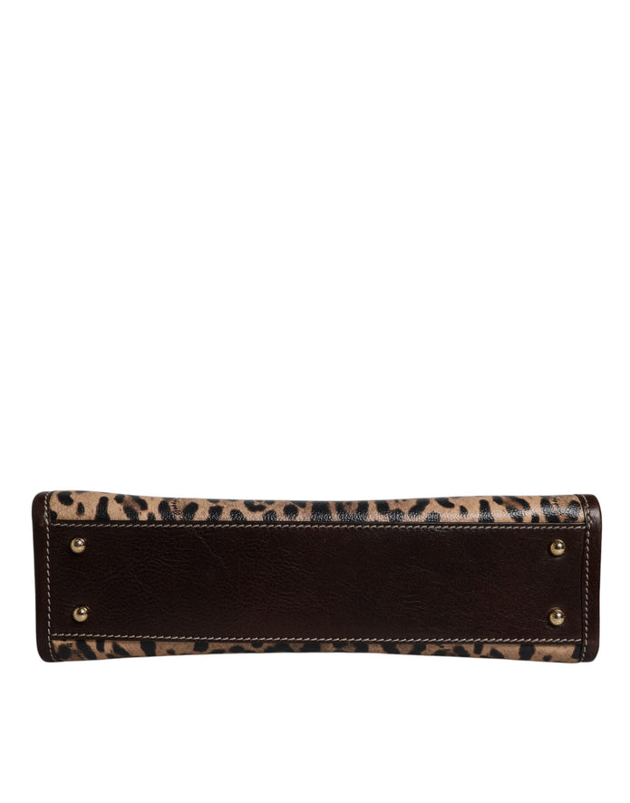 Multicolor Leopard Shopping Tote Shoulder WomenBorse Bag