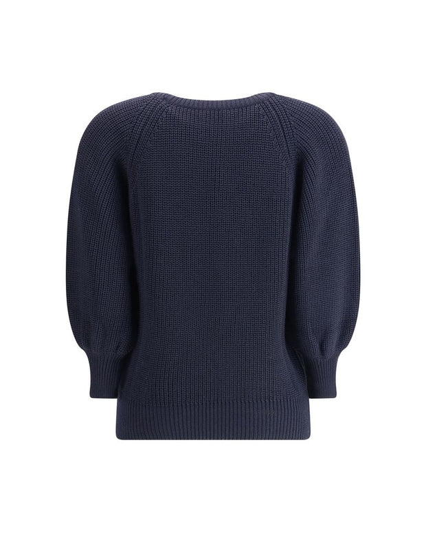 Blue Merino Wool Sweater
