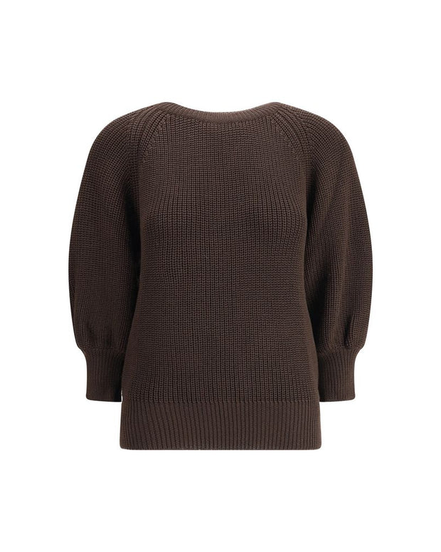 Brown Merino Wool Sweatshirt