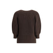 Brown Merino Wool Sweatshirt