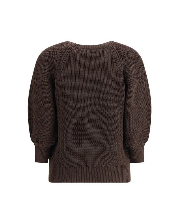 Brown Merino Wool Sweatshirt