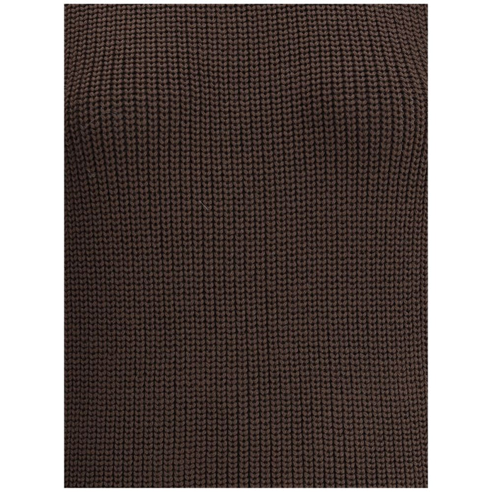 Brown Merino Wool Sweatshirt