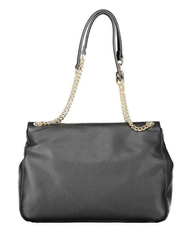 Black Polyethylene Women Handbag