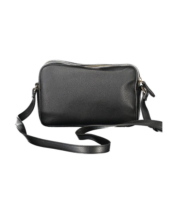 Black Polyethylene Women Handbag
