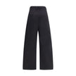 Black Cotton Casual Pants