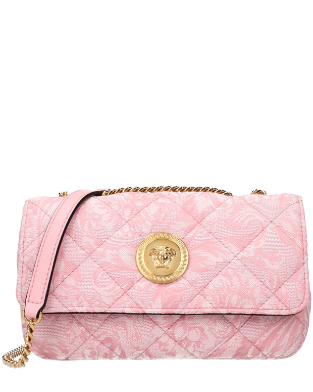 Pink Fabric Shoulder Bag