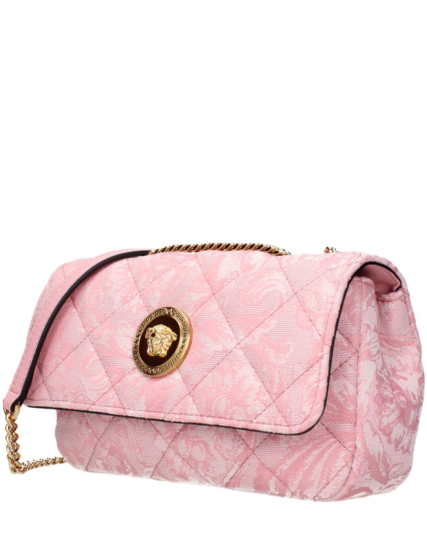 Pink Fabric Shoulder Bags