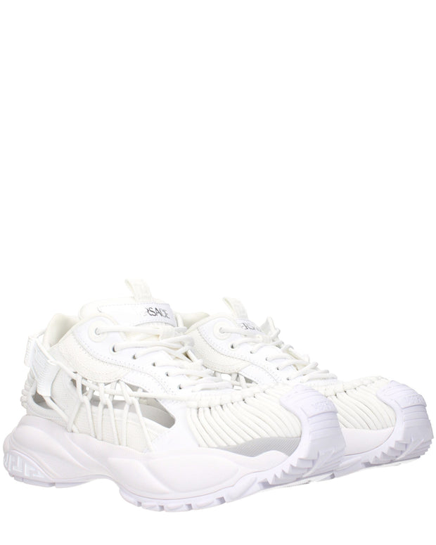White Leather Athletic Sneakers