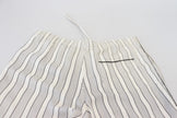 White Stripes Silk Lounge Trouser Pants