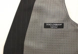 Gray Striped Formal Dress Gilet Vest