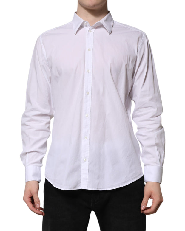 White Cotton STAFF Long Sleeves Forma Shirt