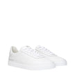 White Leather Low Tops
