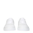 White Leather Low Tops