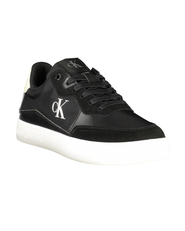 Black Leather Men Sneaker