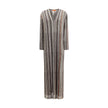 Striped long Dress with sequins