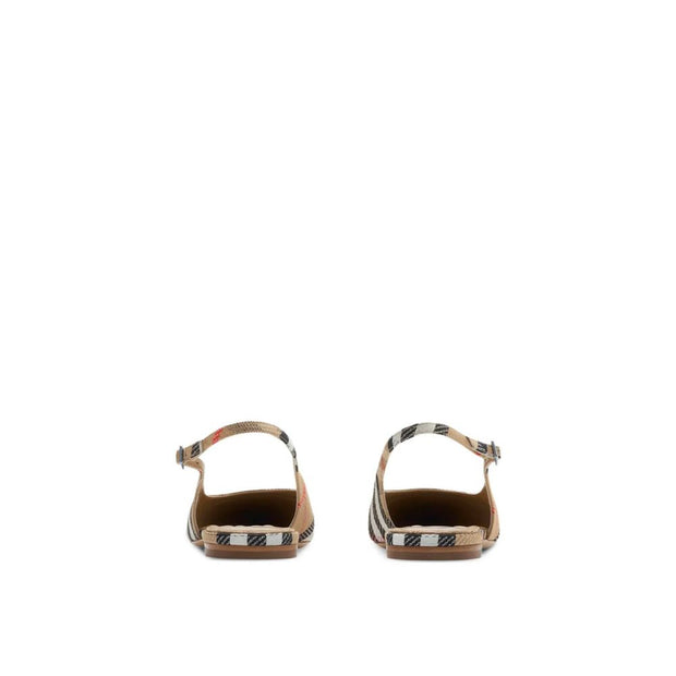 Check Birdie Slingback Ballerina Flats