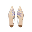 Check Birdie Slingback Ballerina Flats