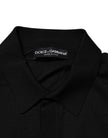 Black Silk Button Up Lightweight Sweater