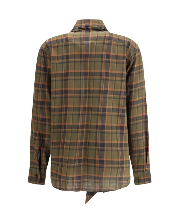 Cassandre check lavallière Shirt