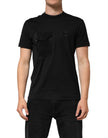 Black Cotton Embroidered DG Logo Pocket T-shirt