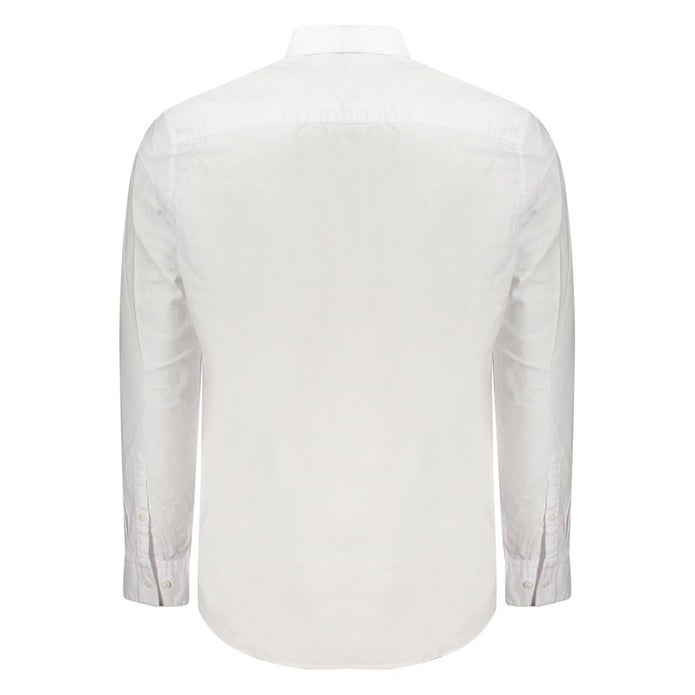 White Cotton Men Shirt