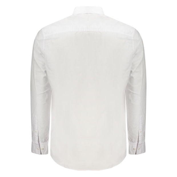 White Cotton Men Shirt