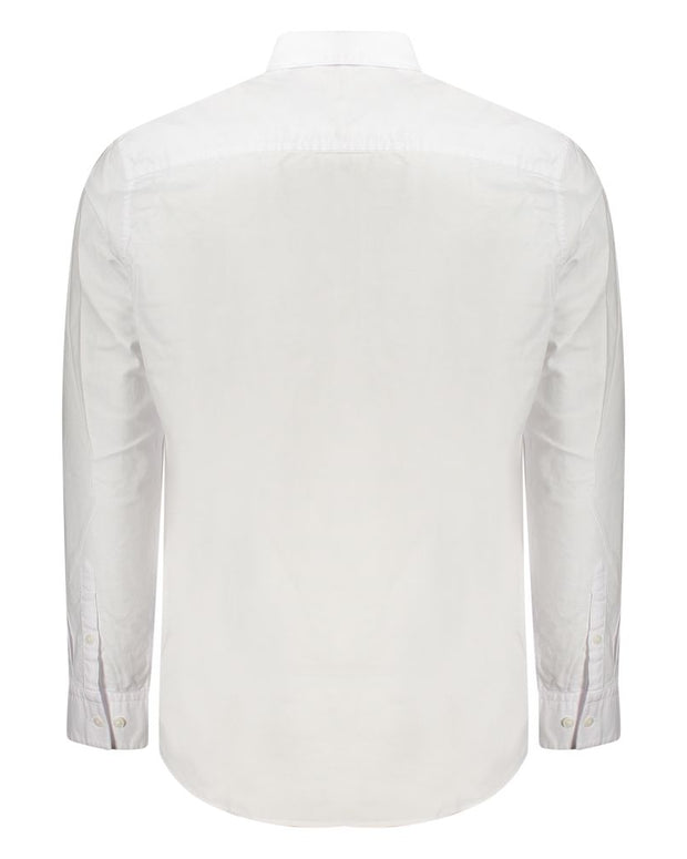 White Cotton Men Shirt