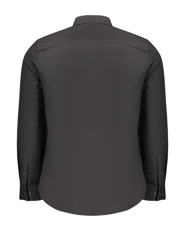 Black Cotton Men Shirt