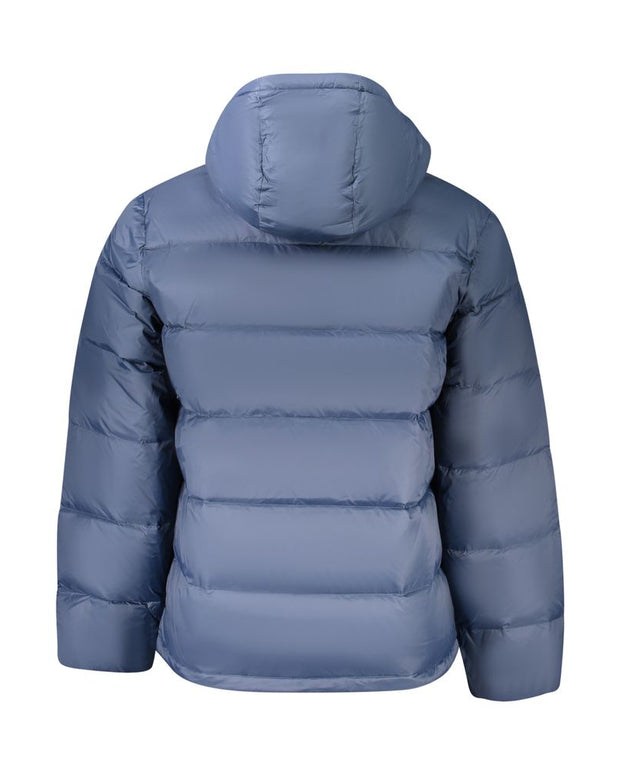 Blue Polyamide Men Jacket