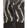 Wave pattern boxy Cardigan