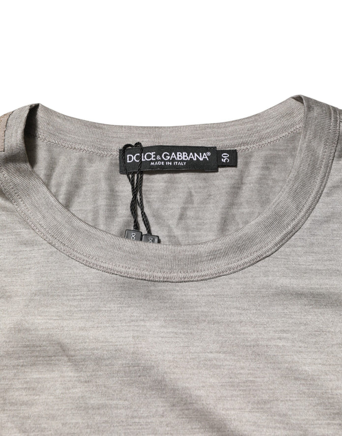Beige Hazelnut Cotton Shortsleeve Shirt T-shirt