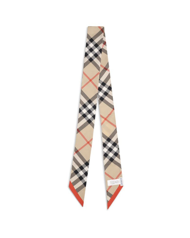 Silk Check Scarf