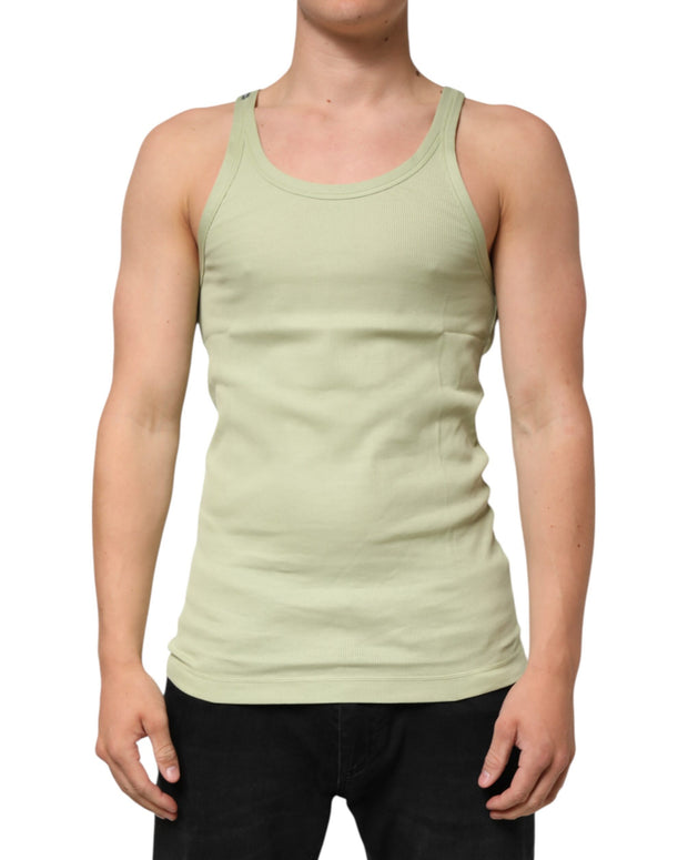Light Green Tank Sleeveless Men Men T-shirt