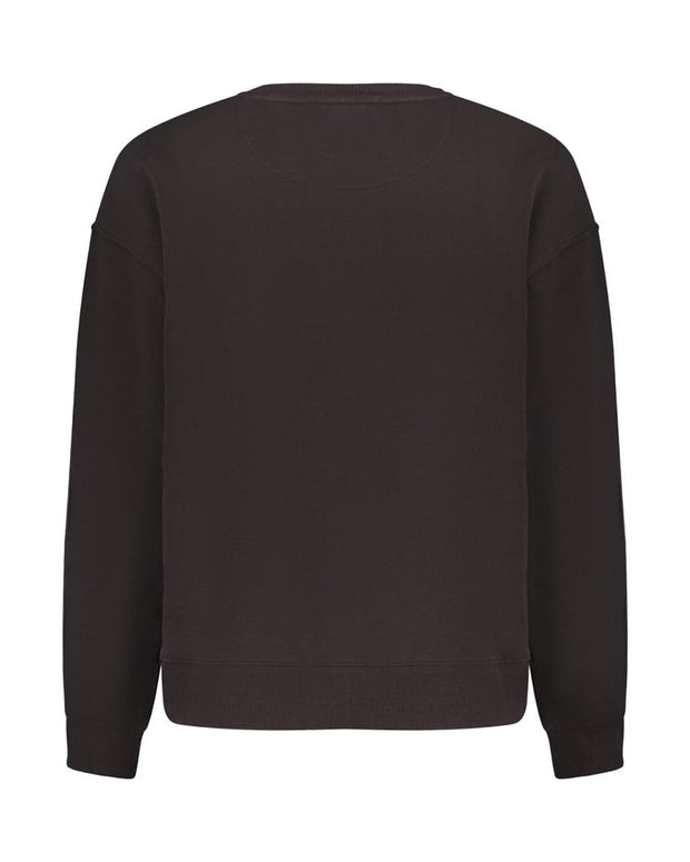 Black Cotton Women Sweater