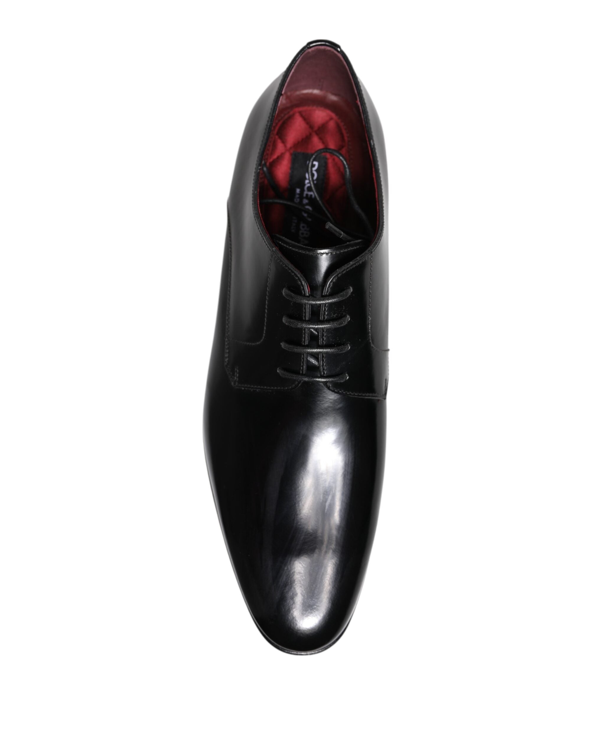 Men Dress Black Calfskin Leather Derby Shoes