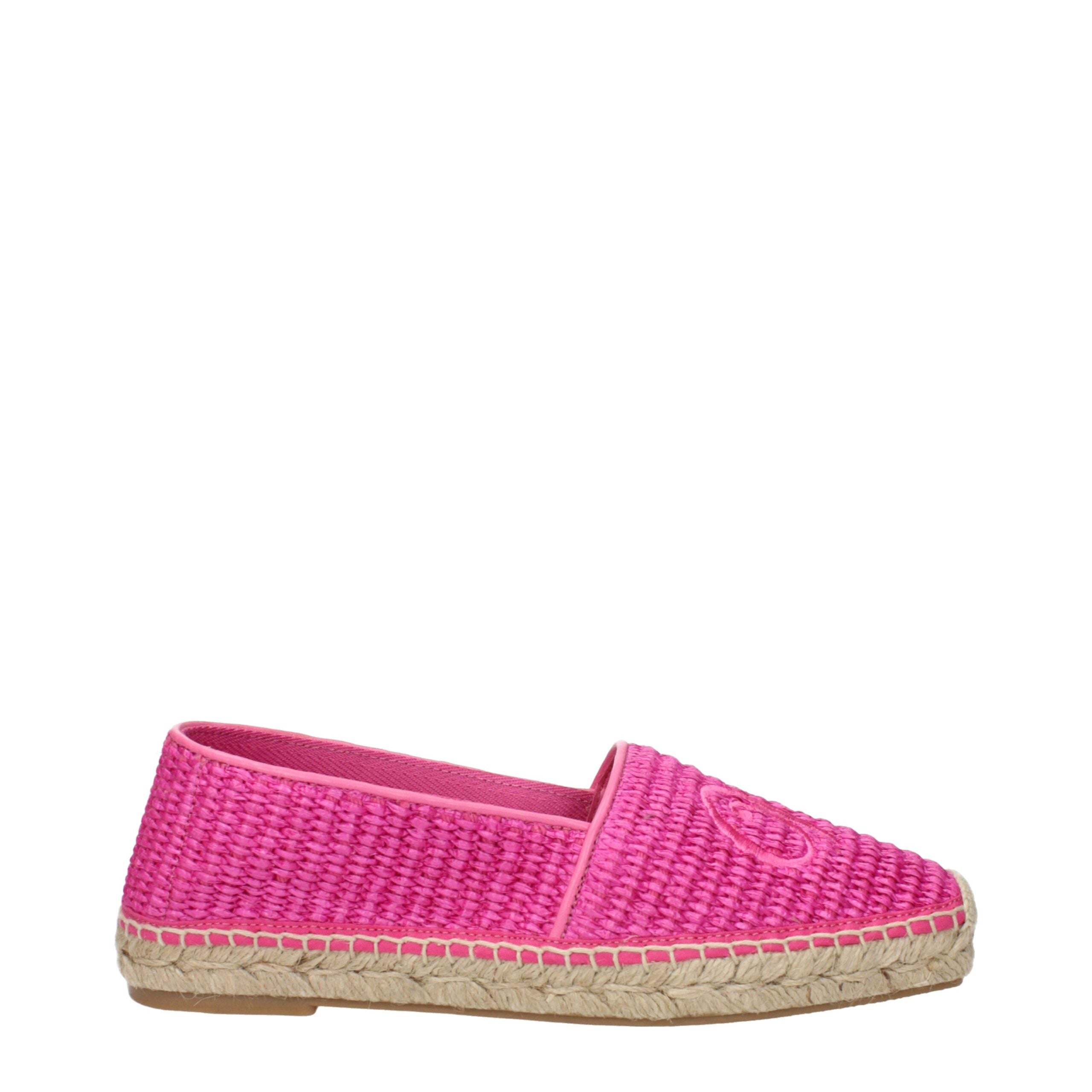 Pink Fabric Espadrilles
