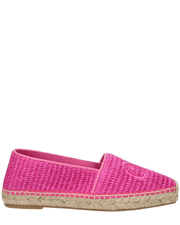 Pink Fabric Espadrilles