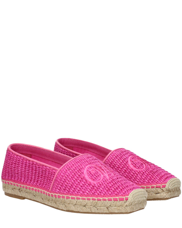 Pink Fabric Espadrilles