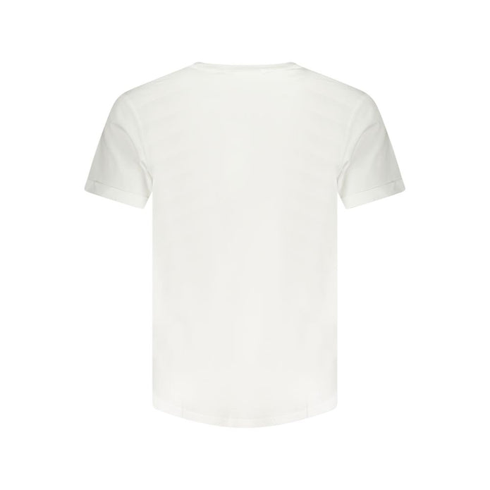 White Cotton Men T-Shirt