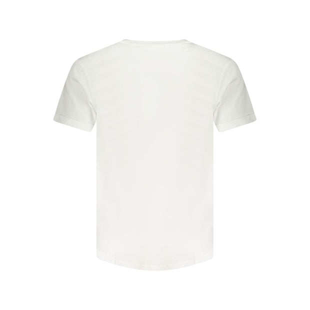 White Cotton Men T-Shirt