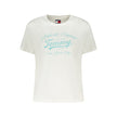 White Cotton Women T-Shirt