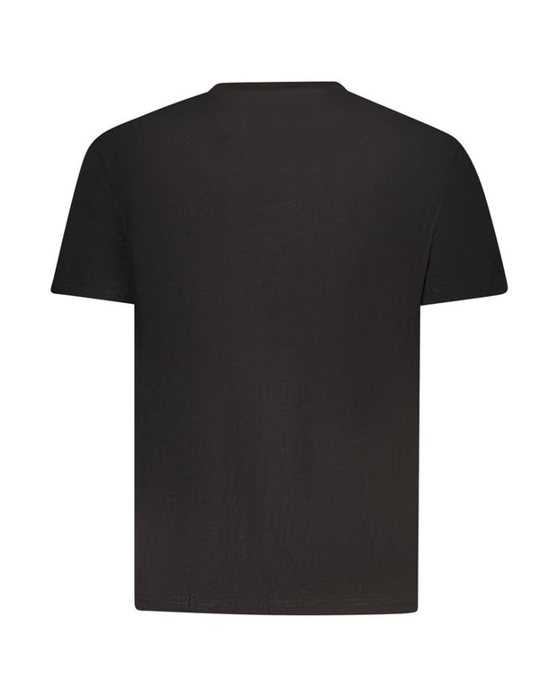 Black Cotton Men T-Shirt