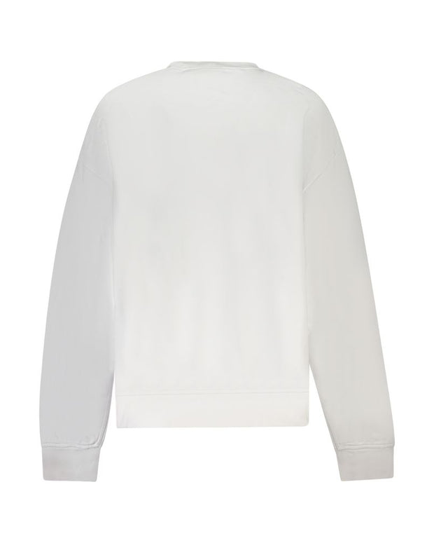 White Cotton Women Sweater