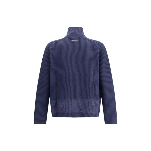 Blue Wool Cardigan