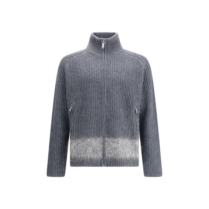 Gray Wool Cardigan