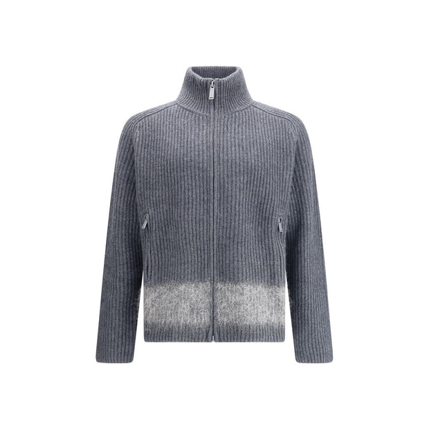 Gray Wool Cardigan