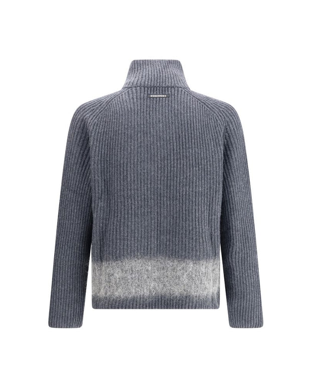 Gray Wool Cardigan