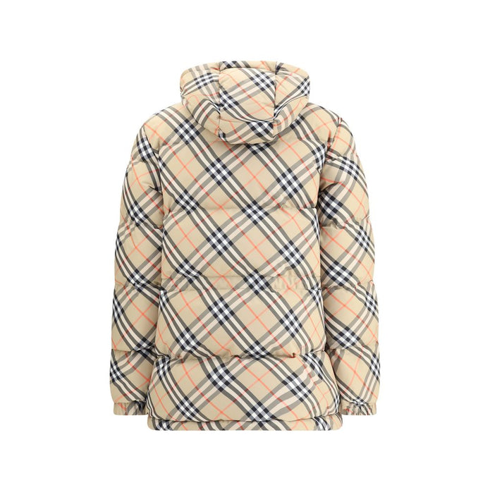 Beige Polyester Full-Length Jacket