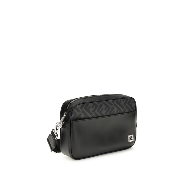 FF leather and canvas Shoulder Bag