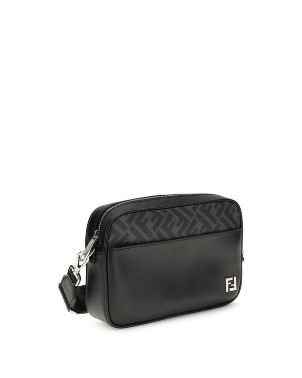 FF leather and canvas Shoulder Bag